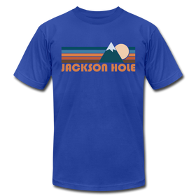 Jackson Hole, Wyoming T-Shirt - Retro Mountain Unisex Jackson Hole T Shirt - royal blue