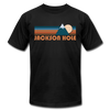 Jackson Hole, Wyoming T-Shirt - Retro Mountain Unisex Jackson Hole T Shirt - black