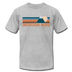 Jackson Hole, Wyoming T-Shirt - Retro Mountain Unisex Jackson Hole T Shirt - heather gray