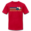 Jackson Hole, Wyoming T-Shirt - Retro Mountain Unisex Jackson Hole T Shirt - red