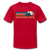 Jackson Hole, Wyoming T-Shirt - Retro Mountain Unisex Jackson Hole T Shirt - red