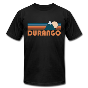 Durango, Colorado T-Shirt - Retro Mountain Unisex Durango T Shirt - black