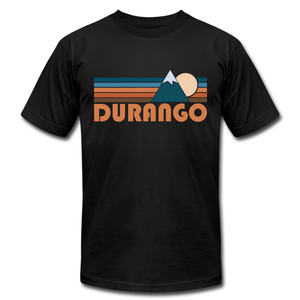 Durango, Colorado T-Shirt - Retro Mountain Unisex Durango T Shirt - black