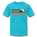 Durango, Colorado T-Shirt - Retro Mountain Unisex Durango T Shirt - turquoise