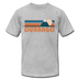 Durango, Colorado T-Shirt - Retro Mountain Unisex Durango T Shirt - heather gray