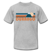 Durango, Colorado T-Shirt - Retro Mountain Unisex Durango T Shirt - heather gray