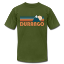 Durango, Colorado T-Shirt - Retro Mountain Unisex Durango T Shirt - olive