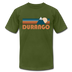 Durango, Colorado T-Shirt - Retro Mountain Unisex Durango T Shirt - olive