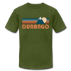 Durango, Colorado T-Shirt - Retro Mountain Unisex Durango T Shirt - olive