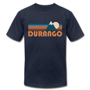 Durango, Colorado T-Shirt - Retro Mountain Unisex Durango T Shirt - navy