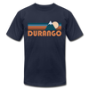 Durango, Colorado T-Shirt - Retro Mountain Unisex Durango T Shirt - navy