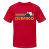Durango, Colorado T-Shirt - Retro Mountain Unisex Durango T Shirt - red