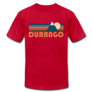 Durango, Colorado T-Shirt - Retro Mountain Unisex Durango T Shirt - red