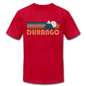 Durango, Colorado T-Shirt - Retro Mountain Unisex Durango T Shirt - red