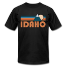 Idaho T-Shirt - Retro Mountain Unisex Idaho T Shirt - black