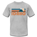 Idaho T-Shirt - Retro Mountain Unisex Idaho T Shirt - heather gray