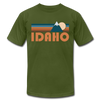 Idaho T-Shirt - Retro Mountain Unisex Idaho T Shirt - olive