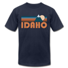 Idaho T-Shirt - Retro Mountain Unisex Idaho T Shirt - navy