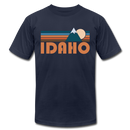 Idaho T-Shirt - Retro Mountain Unisex Idaho T Shirt - navy