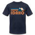 Idaho T-Shirt - Retro Mountain Unisex Idaho T Shirt - navy