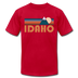 Idaho T-Shirt - Retro Mountain Unisex Idaho T Shirt - red
