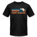 Fort Collins, Colorado T-Shirt - Retro Mountain Unisex Fort Collins T Shirt - black