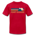 Fort Collins, Colorado T-Shirt - Retro Mountain Unisex Fort Collins T Shirt - red