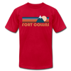 Fort Collins, Colorado T-Shirt - Retro Mountain Unisex Fort Collins T Shirt - red