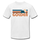 Golden, Colorado T-Shirt - Retro Mountain Unisex Golden T Shirt - white