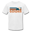 Golden, Colorado T-Shirt - Retro Mountain Unisex Golden T Shirt - white