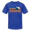 Golden, Colorado T-Shirt - Retro Mountain Unisex Golden T Shirt - royal blue