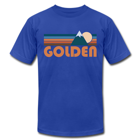 Golden, Colorado T-Shirt - Retro Mountain Unisex Golden T Shirt - royal blue