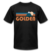 Golden, Colorado T-Shirt - Retro Mountain Unisex Golden T Shirt - black