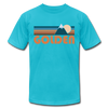 Golden, Colorado T-Shirt - Retro Mountain Unisex Golden T Shirt - turquoise
