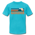 Golden, Colorado T-Shirt - Retro Mountain Unisex Golden T Shirt - turquoise