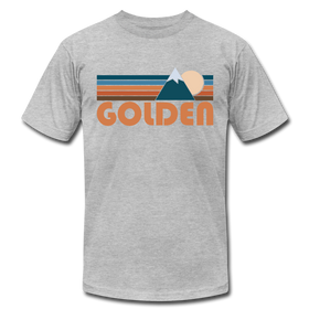Golden, Colorado T-Shirt - Retro Mountain Unisex Golden T Shirt - heather gray