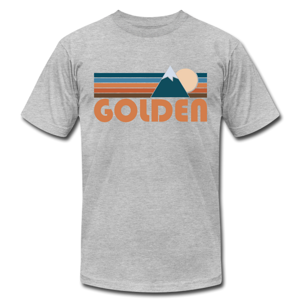 Golden, Colorado T-Shirt - Retro Mountain Unisex Golden T Shirt - heather gray