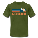 Golden, Colorado T-Shirt - Retro Mountain Unisex Golden T Shirt - olive