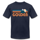 Golden, Colorado T-Shirt - Retro Mountain Unisex Golden T Shirt - navy