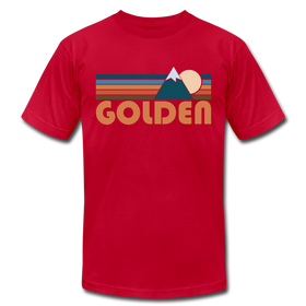 Golden, Colorado T-Shirt - Retro Mountain Unisex Golden T Shirt - red