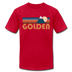 Golden, Colorado T-Shirt - Retro Mountain Unisex Golden T Shirt - red