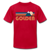 Golden, Colorado T-Shirt - Retro Mountain Unisex Golden T Shirt - red
