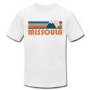 Missoula, Montana T-Shirt - Retro Mountain Unisex Missoula T Shirt - white