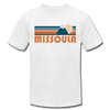 Missoula, Montana T-Shirt - Retro Mountain Unisex Missoula T Shirt - white