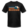 Missoula, Montana T-Shirt - Retro Mountain Unisex Missoula T Shirt - black