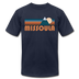 Missoula, Montana T-Shirt - Retro Mountain Unisex Missoula T Shirt - navy