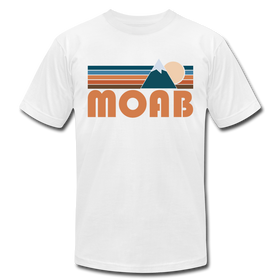 Moab, Utah T-Shirt - Retro Mountain Unisex Moab T Shirt - white