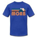 Moab, Utah T-Shirt - Retro Mountain Unisex Moab T Shirt - royal blue