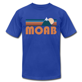 Moab, Utah T-Shirt - Retro Mountain Unisex Moab T Shirt - royal blue