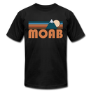 Moab, Utah T-Shirt - Retro Mountain Unisex Moab T Shirt - black